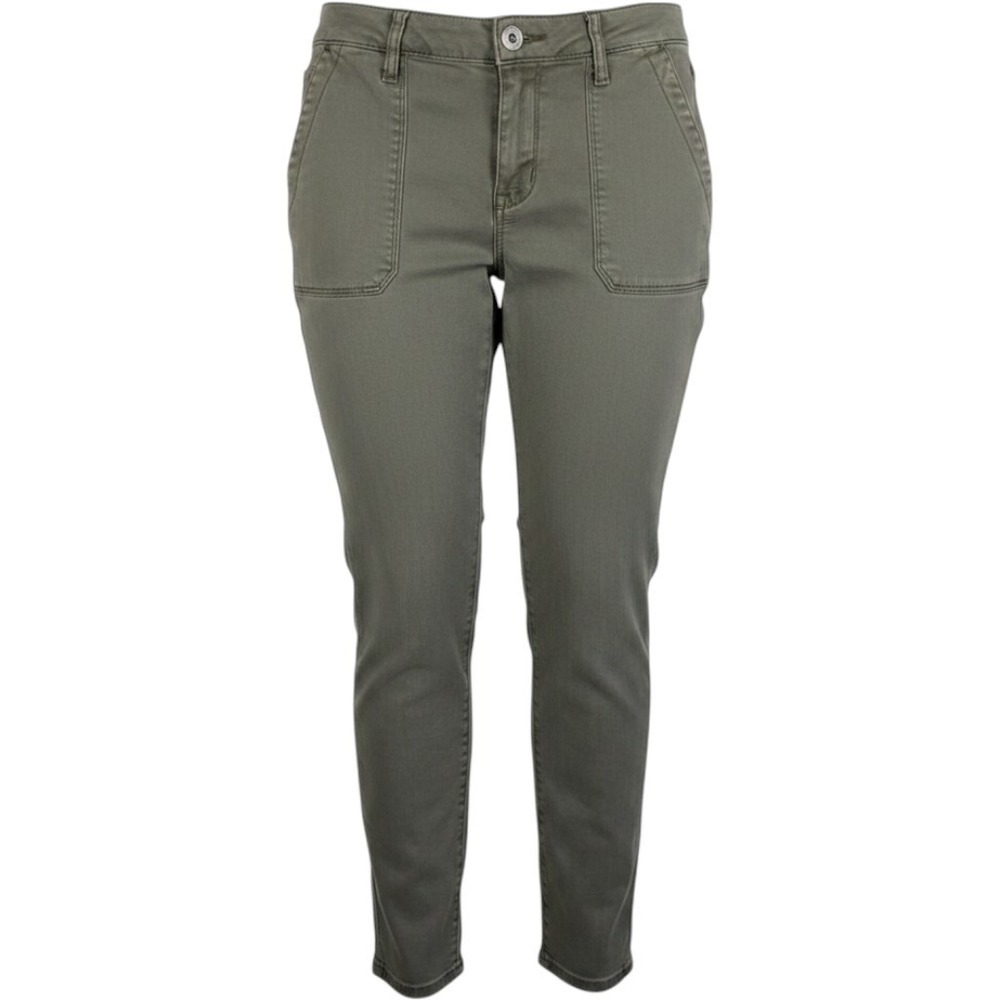 Seven7 Utility Pant Women Size 10 Olive Green Skinny Leg Earthy Gorpcore Neutral